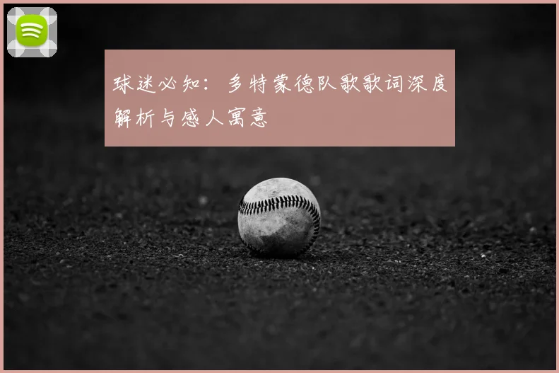 球迷必知：多特蒙德队歌歌词深度解析与感人寓意